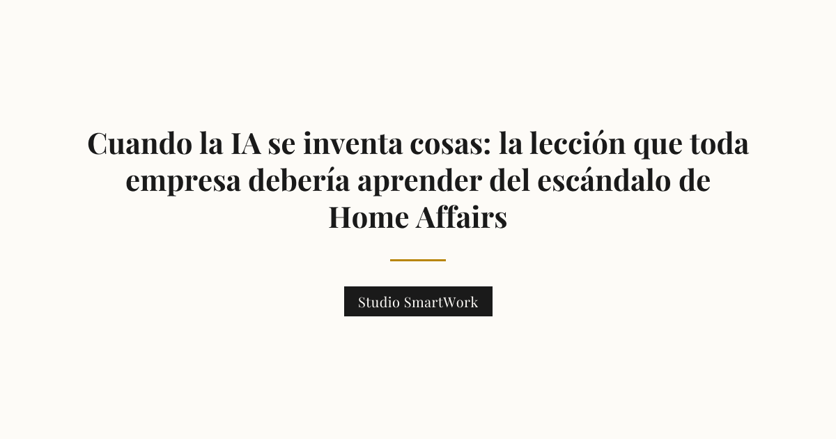 Documento oficial con texto resaltado y símbolos de error, representando alucinaciones de IA en informes corporativos