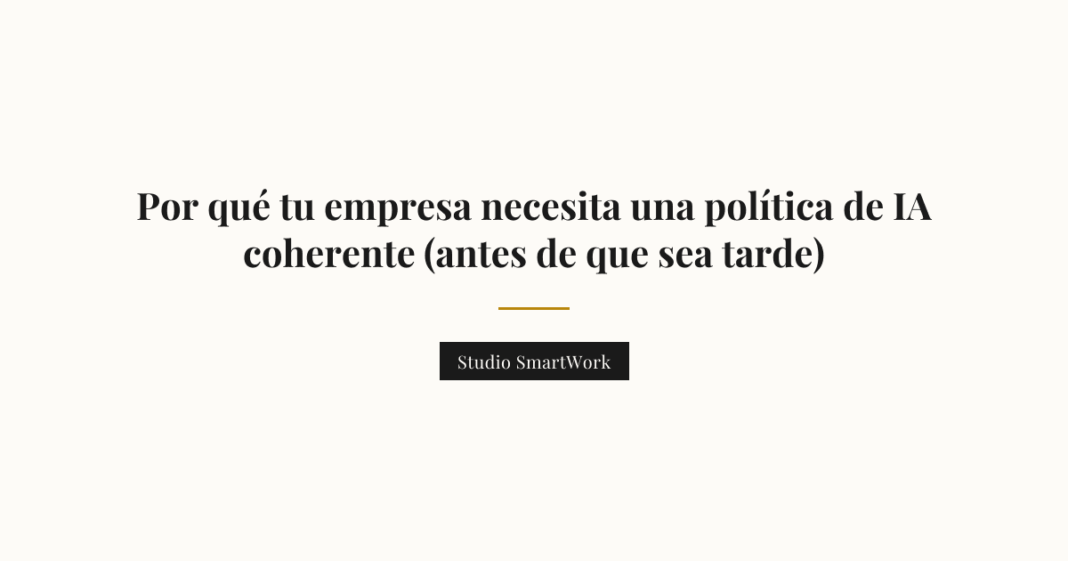 Documento corporativo con reglas y directrices sobre el uso de inteligencia artificial en la empresa